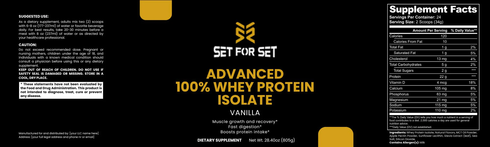 Vanilla Whey Protein Isolate for Lean Muscle and Recovery - Image 4