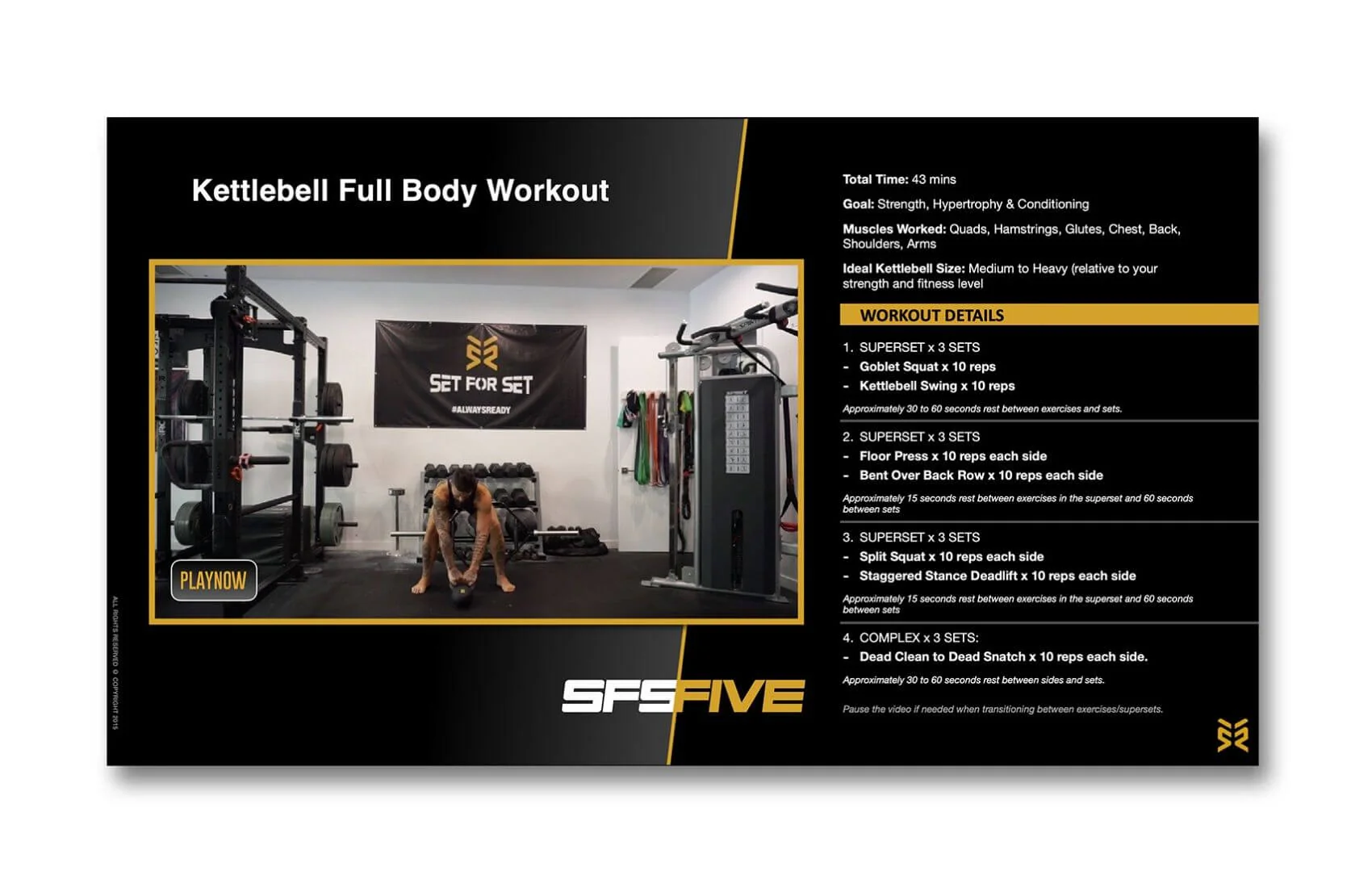 SFS FIVE Kettlebell Workout Program: 5 Full-Length Workouts - Image 3